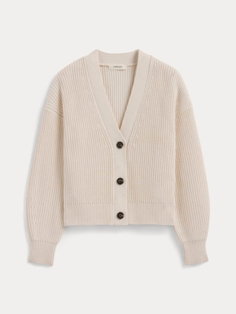 Everlane The Boxy Cardigan in Everyday Cotton, Canvas, Size XXS